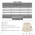 thumbnail image 2 of Camouflage Cargo Shorts for Men Elastic Waist Drawstring Short Loose Fit Hiking Outdoor Lightweight Work Big and Tall Camouflage Cargo Shorts Multi Pockets Twill Quick Dry Bermuda Short,White 3XL, 2 of 5