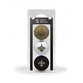 thumbnail image 1 of Bolas de golf de tamaño reglamentario del equipo Team Golf NFL New Orleans Saints, paquete de 3, impresión a todo color duradera del equipo, 1 of 1
