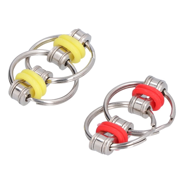 Juguete de cadena antiestrés de acero inoxidable para adultos, llavero antiestrés y ansiedad.