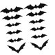 thumbnail image 1 of Halloween Bat Clings Adhesive PVC Sticker Realistic Flying Bat Sticker Wall Decals For Window Wall Halloween Decoration twenty four, 1 of 4