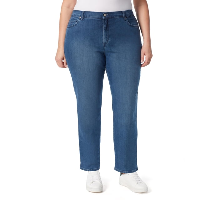 Pantalones vaqueros cónicos Gloria Vanderbilt Amanda de talle alto para mujer, 18 Plus