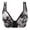 Black, variant on Homenesgenics Wireless Bras for Women Woman's Printing Thin Front Buckle Adjustment Chest Shape Bra underwear No Rims