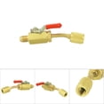 thumbnail image 4 of Accesorios De Baja Pérdida HVAC, Manual De Latón De 1/4 Pulgada De Latón De Cierre De La Bola De Apagado Mangueras De La Chaqueta Amarilla De Baja Pérdida R12 / R134A / R410A, 4 of 7