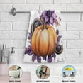 thumbnail image 4 of Dreamtimes Watercolor Gothic Pumpkin Hand Towels 2 PCS, Ultra Soft and Highly Absorbent, Flowers Halloween Autumn Decorative Fingertip Towel for Home, Bathroom, Kitchen, 28.3"x14.4", 4 of 5