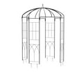 thumbnail image 2 of Danolapsi 8.8 FT Elegant Birdcage Shape Garden Arch, Sturdy Steel Wedding Arbor for Outdoor Ceremony, Romantic Pavilion for Climbing Plants, Black Metal Pergola for Patio, Backyard, Lawn Decor, 2 of 4