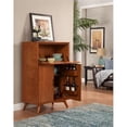 thumbnail image 3 of Pemberly Row Large Wood Bar Cabinet with Drop Down Tray in Acorn Brown, 3 of 5