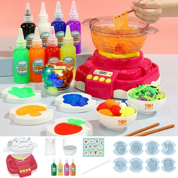 Vikszoy Magical Hot-pot 2024 New Upgrade Water Gel Kit Magical Toy For Kids Water Beads Elves Toy Birthday Party DIY Crafts And Art Kit