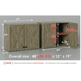 thumbnail image 5 of POLIHOME Farmhouse Kitchen Wall Amount Storage Cabinets with Doors and Shelves, One Set of 2 Pieces, Lt Rustic, 5 of 6