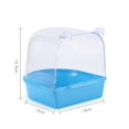 thumbnail image 1 of Removable Parrot Bath Box Bathing Basin Outdoor Bird Basin Bath Bird Cage Parrot Supplies for Small Birds Canary Budgerigar He Qiyong unisex, 1 of 2
