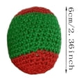 thumbnail image 4 of Bolsas de patada de ganchillo 6pcs sacos de arena tejidos hechos a mano para principiantes malabares pelotas multicolor, 4 of 5