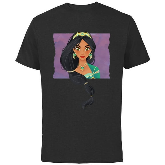 Disney Aladdin Live Action Princess Jasmine Cameo T-Shirt - Short Sleeve Cotton T-Shirt for Adults - Customized-Black
