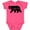 Vintage Hot Pink, variant on Inktastic California Black Bear Silhouette Boys or Girls Baby Bodysuit