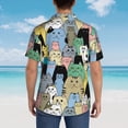 thumbnail image 4 of Fotbe Different Cats Camisa Hawaiana para Hombre Unisex – Camisa Casual de Verano con Botones de Manga Corta de Algodón y Lino,XX-Large, 4 of 7