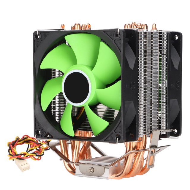 CPU Cooler, Direct Contact Technology Excellent Heat Dissipation 90mm CPU Cooling Fan For LGA 1156 For LGA 1155 For Pentium4 Dual Fan