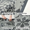 thumbnail image 4 of VUNATE Outdoor Rug 8x10 Patio Rug Clearance Plastic Waterproof Indoor Outdoor Mat for Picnic RV Porch Camping Reversible Lightweight Boho Outside Rug Gray Beige, 4 of 7