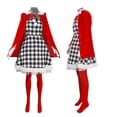 thumbnail image 4 of Disfraz de Cosplay de la película Who de Cindy Lou, mono con capucha roja, vestido, guantes, conjunto de capa, peluca trenzada verde, monstruo, Cosplay de Navidad para adultos, 4 of 4