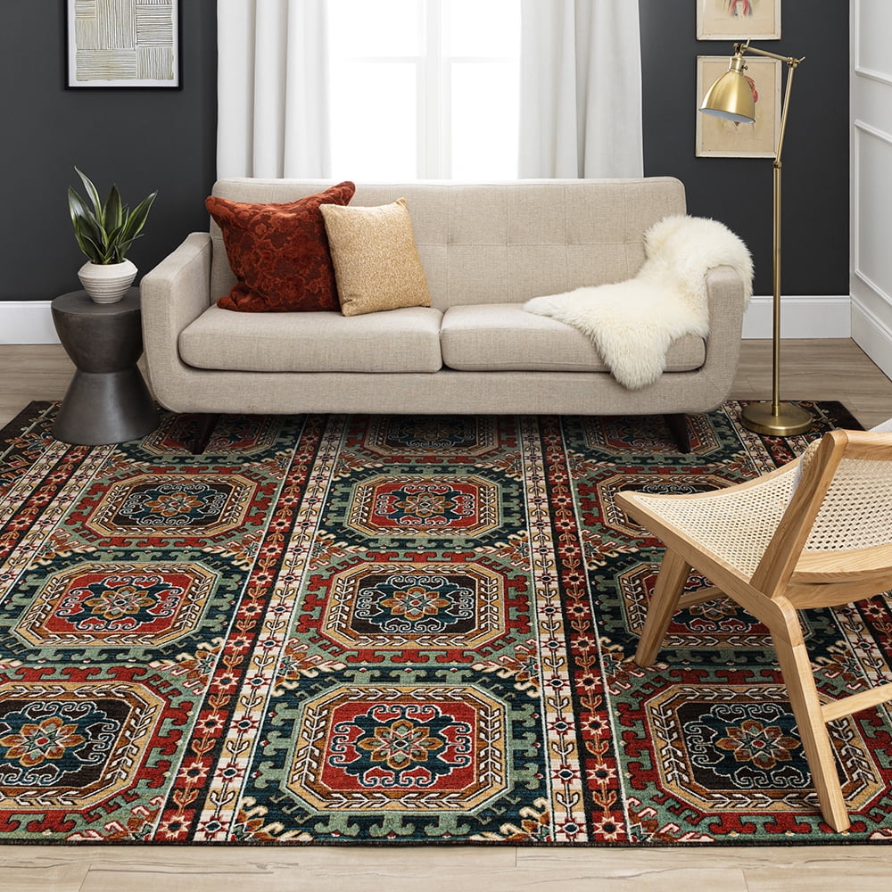 Mohawk Home Oakland Woven Indoor Area Rug, Blue, 6' x 9'