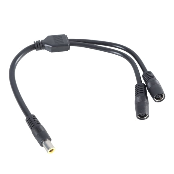 Multipurpose Solar Panel Charging Cord Y Splitter Cable DC7.9x0.9mm 7.9x5.5mm 1 Male to 2 Female Connectors Wire Line