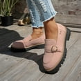 thumbnail image 3 of Juosiy Platform Loafers for Women Comfortable Suede Slip On Work Dressy Shoes Casual Walking Sneakers, 3 of 8