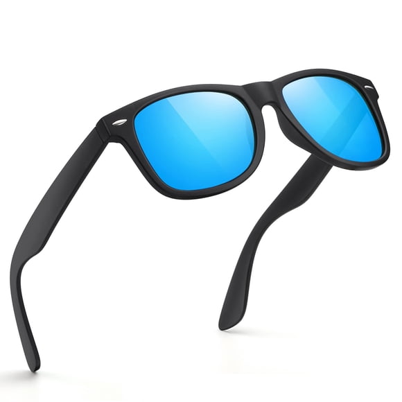 Gafas de sol polarizadas FEIDUSUN para hombres y mujeres, negras