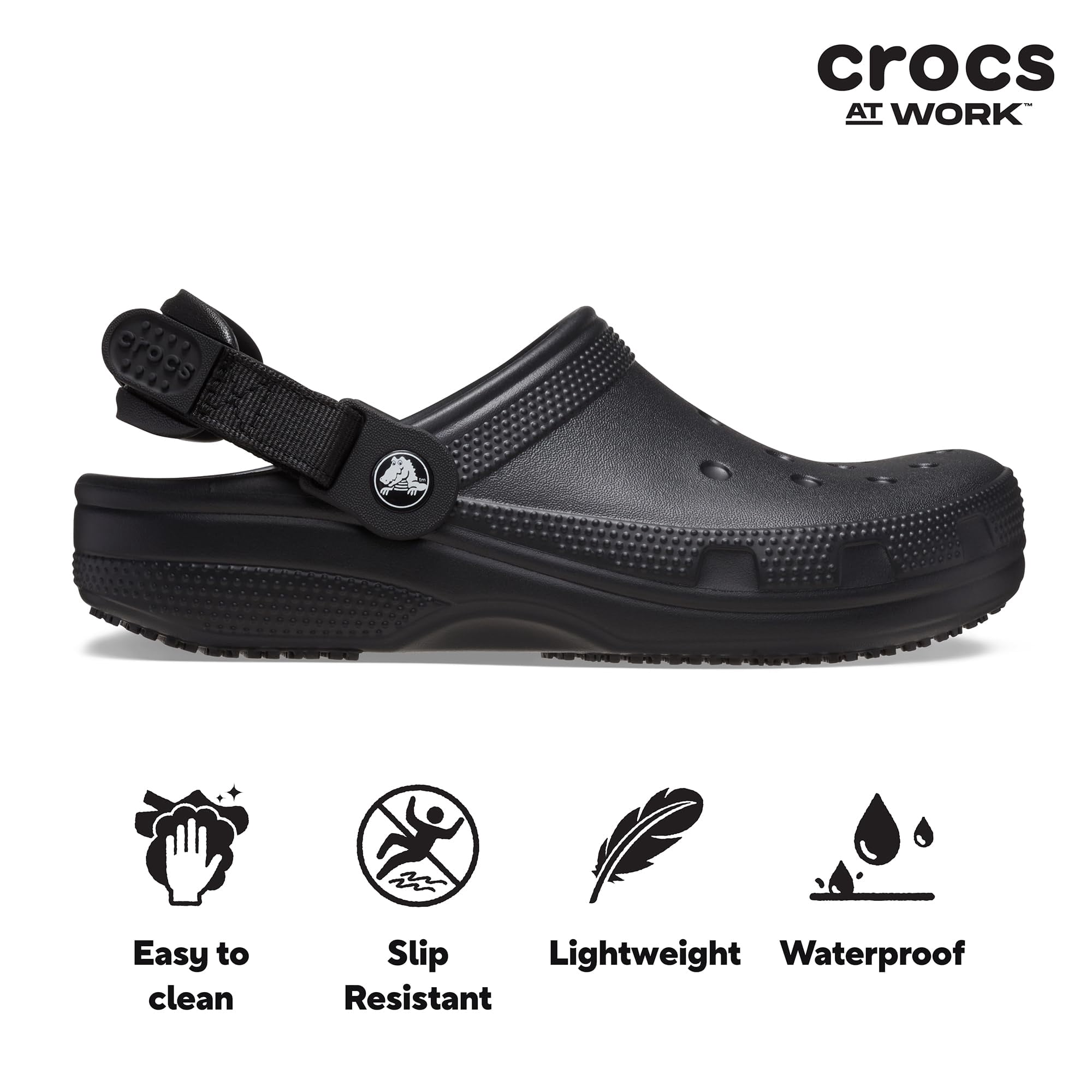 Crocs at Work Unisex Classic Slip Resistant Work Clog