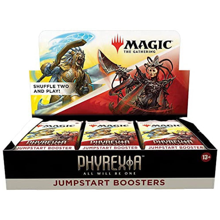 how many cards in one magic the gathering booster box Magic: The Gathering Phyrexia: All Will Be One Jumpstart Booster Box main image 0