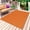 Burnt Orange, variant on Outdoor Rug 6' x 9', Black Large Carpet Area Rugs for Patio, RV, Deck, Pure Black Water Absorption Camping Rug, Lightweight Washable Rugs Runner