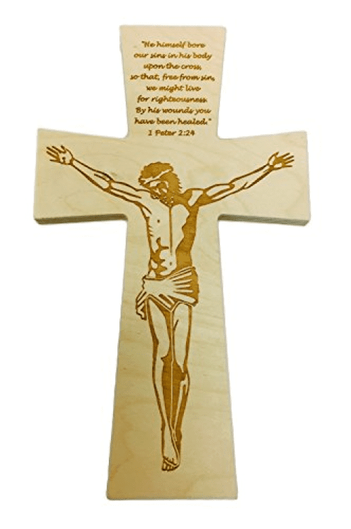 2 PCS The Life of Christ Crucifix Cross PVC Wall Stickers Sticker Wall Crucifix Wall Decal Religious Bible Accessories for Gift L
