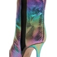 thumbnail image 6 of Schutz Maryana Rainbow Light Snake Embossed Pointed Toe High Heel Tall Boots (Rainbow Light, 6), 6 of 6