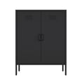 thumbnail image 1 of Naomi Armoire d'Appoint Moderne 31,5 avec 3 Tablettes Ajustables, Noire, 1 of 9