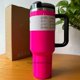 thumbnail image 5 of Handle Straw 40oz Vacuum Insulated Car Mug Star Blue Lid Stainless Steel Double Wall Thermal Iced Travel Cup for  s, 5 of 6