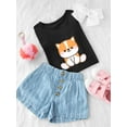 thumbnail image 3 of Kawaii Corgi Dog Sitting T-Shirt Toddler -Image by Shutterstock,  3 Toddler, 3 of 4