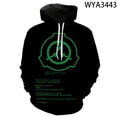 thumbnail image 4 of 2021 Nueva moda Casual Niño Niña Niños SCP Impreso 3D Sudaderas Con Capucha Ropa De Calle Hombres Mujeres Niños Sudaderas Tops De Manga Larga, 4 of 5