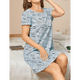 thumbnail image 4 of Camisones de Corta para Mujer, Camisetas de Dormir Estampadas para Mujer, Ropa de Dormir Café Gris L, 4 of 7