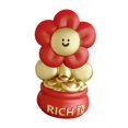 thumbnail image 1 of Bonita estatua china de flor para dinero, año Nuevo Chino, altura 27cm, decoración de mesa tradicional para dormitorio, sala de estar, 1 of 9