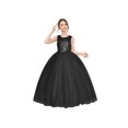 thumbnail image 2 of Flower Girl Dress Sleeveless Black Ball Gown Wedding Pageant 8 Years, 2 of 8