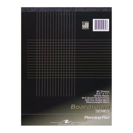 boardroom planning pad 8 5 x11 4x4 graph ruled narrow ruled