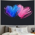 thumbnail image 2 of JRXY Bisexual Flag Hearts Love Lgbt Bi Pride Tapestries Wall Tapestry Aesthetic Wall Hanging Proud Wall Art For Bedroom Living Room Dorm Decoration Painting, 2 of 6