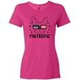 thumbnail image 3 of Inktastic Pawtriotic with French Bulldog in American Flag Sunglasses Women's T-Shirt, 3 of 5
