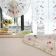 thumbnail image 3 of Nvzi Cortinas transparentes con textura, paneles transparentes para privacidad, ligeros y aireados, para dormitorio, sala de estar, patio, puerta de vidrio (1 pieza, 59 x 31,5 pulgadas, A28), 3 of 5