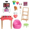 thumbnail image 5 of Barbie World Game Room Set with 19 Dollhouse Accessories, Furniture & Pets [Walmart Exclusive], 5 of 7