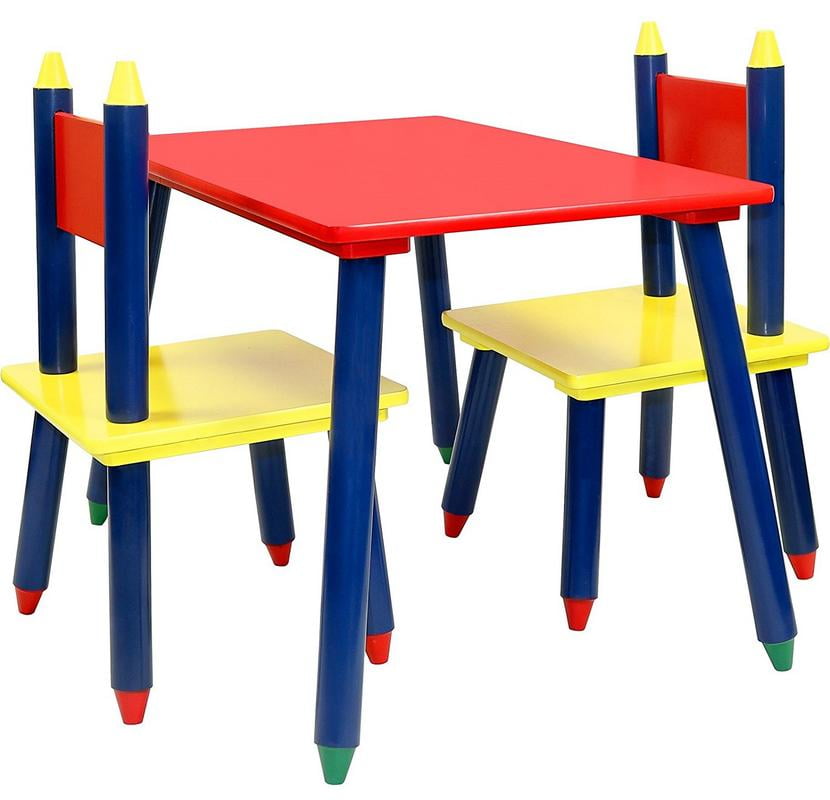 children's crayon table and chairs