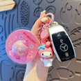 thumbnail image 2 of Llavero original de Sanrio con planeta resplandeciente, Kuromi Cinnamoroll, llavero con dibujo animado de HelloKitty, mochila, colgante, accesorios de regalo pequeños, 2 of 3