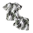 thumbnail image 3 of uukiA Infant 6-9 Months And 2-3 Years Boy Baby 2 Piece Set Leaf Full Print Shorts And Top Outfit, 3 of 3