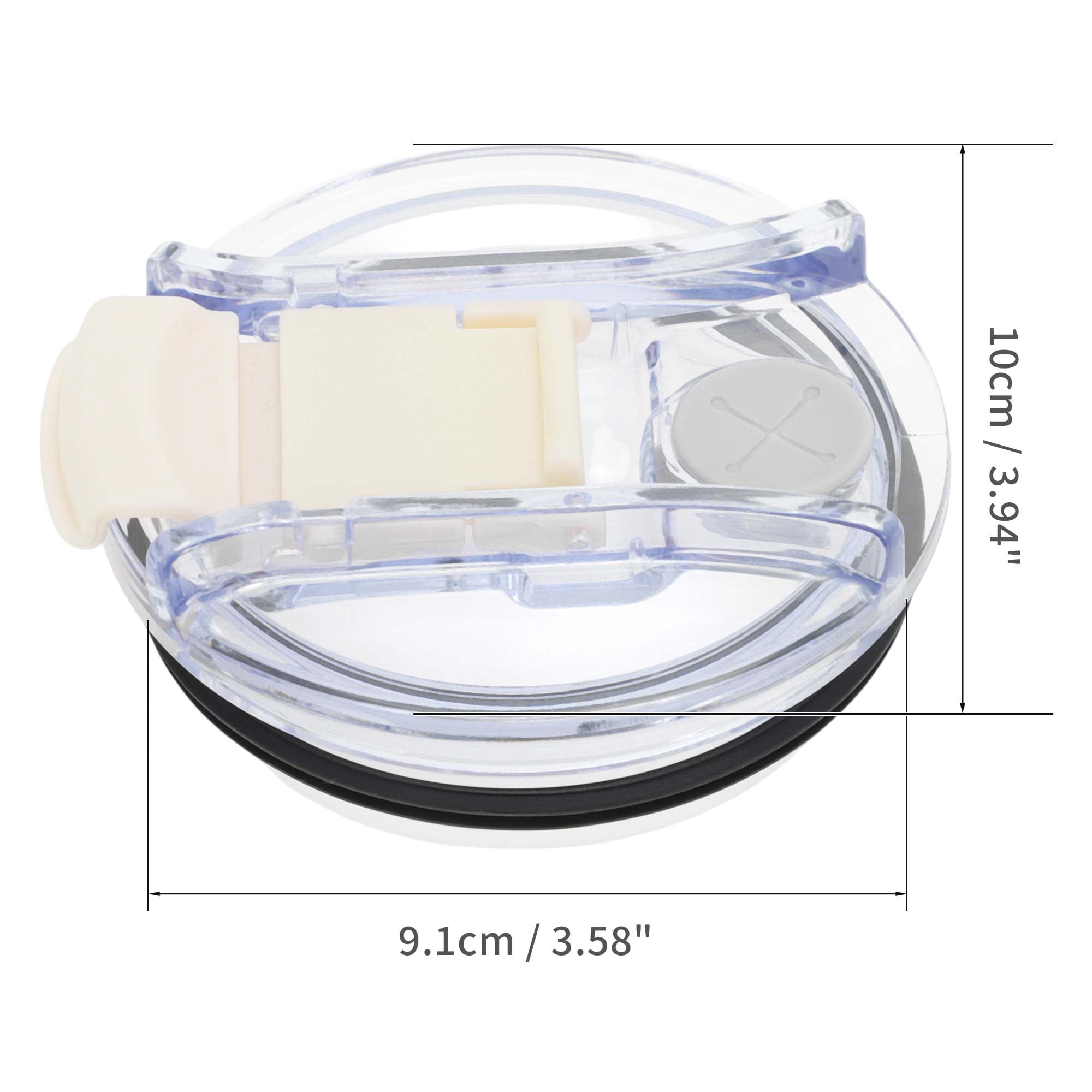 Unique Bargains 1 Pc Lightweight Tumbler Lid for Office Use Daily Activities Cream White