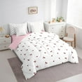 thumbnail image 3 of jejeloiu Cute Cherry Twin Bedding Sets 7-Piece,Kawaii Fruit Bedding Comforter Set,Red Cherries Pattern Sheet Sets For Girls,Luxury Bedroom Decor Reversible, 3 of 8