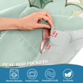 thumbnail image 3 of Christmas Candy Canes Gifts and Ribbons Curtain Valances Farmhouse Design Window Treatment Decor Blackout Rod Pocket for Windows Living Room Kitchen 54" x 18", 3 of 5