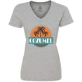 thumbnail image 3 of Inktastic Cozumel Mexico Vacation Cruise Women's V-Neck T-Shirt, 3 of 5