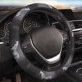 thumbnail image 5 of Naloa Monochrome Leopard Horse Elastic Steering Wheel Cover, Auto Steering Wheel Cover – 15 Inch, Fit Suvs,Vans Cars,Trucks, 5 of 6
