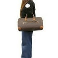 thumbnail image 6 of Michael Kors Travel Large Duffle Bag In PVC Signature (Brown), 6 of 8